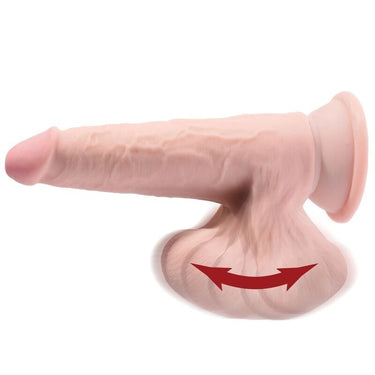 Dildo Realistico King Cock Plus Triple Density con Ventosa e Testicoli